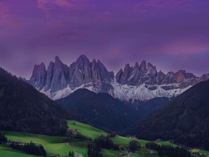 The Dolomite Alps are a famous mountain range with beautiful landscapes in northeastern Italy