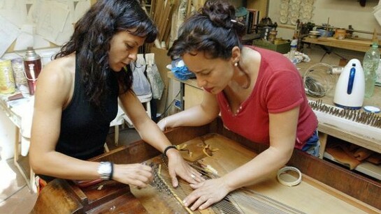 Il laboratorio di restauro del fortepiano