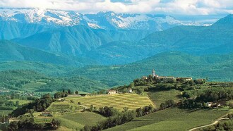 Il Collio, diviso tra Italia e Slovenia