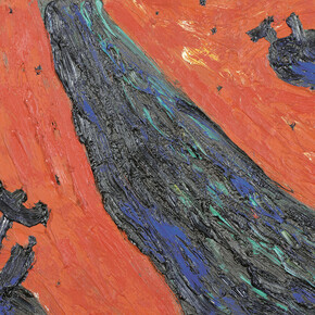 Untitled, 1987, Oil on canvas, Signed, dated and numbered on the reverse side of both the frame and canvas G Damisch 87, 98, 30 x 40 cm. Courtesy of Galerie Bei Der Albertina Zetter