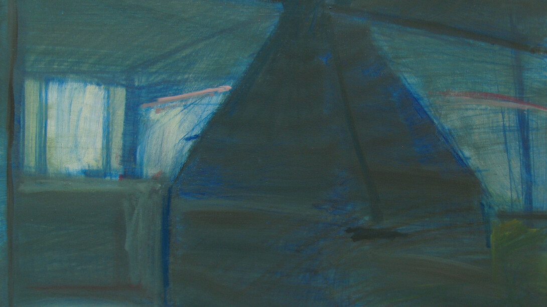 Room 1, oil on wood panel, 40 x50 cm, 2020. Courtesy of Kalfayan Galleries