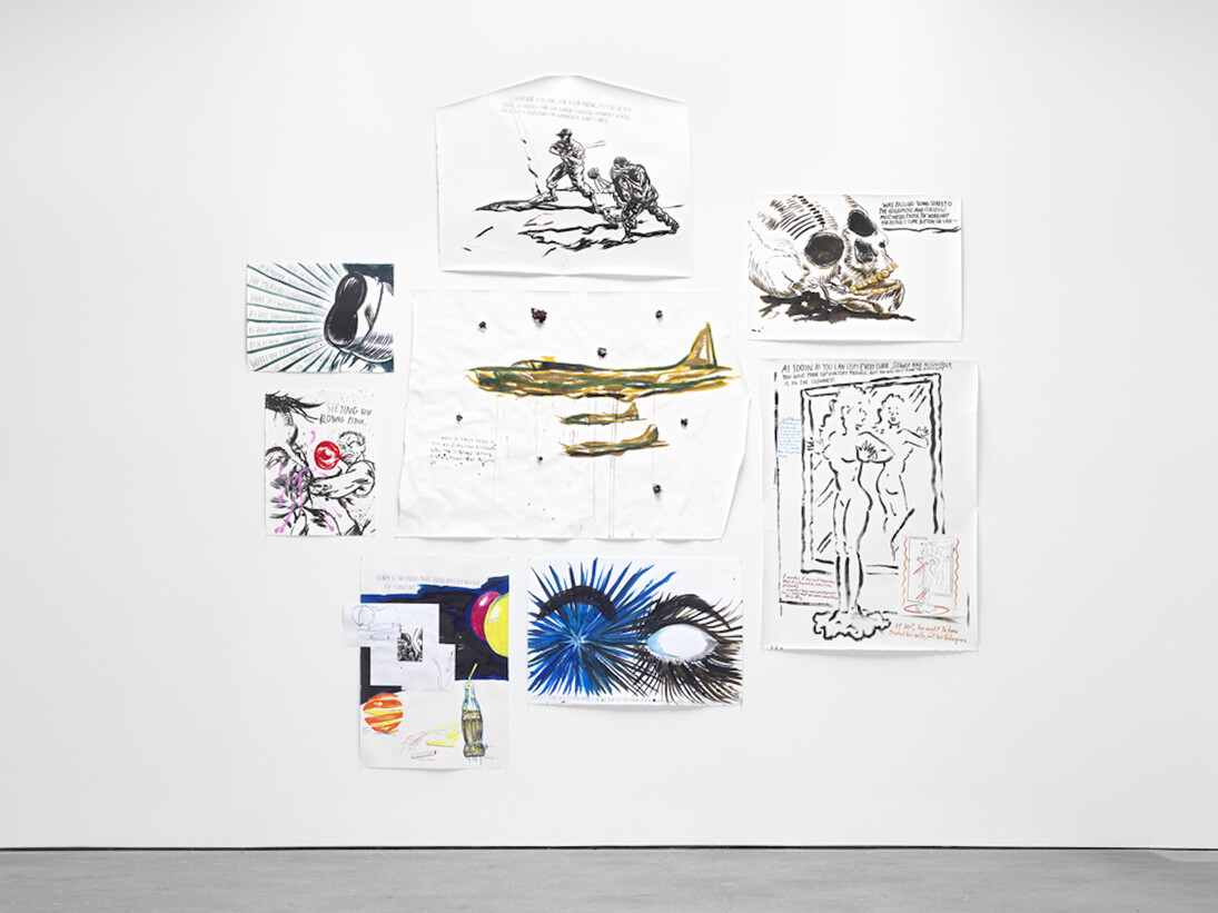 Th' Explosiyv Shoyrt T, Exhibition view. Courtesy of David Zwirner