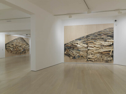 Tadashi Kawamata Destruction. Courtesy of Annely Juda Fine Art