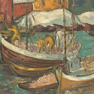 Kanwal Krishna, Svolvær, Norway (detail), 1952. Courtesy of DAG