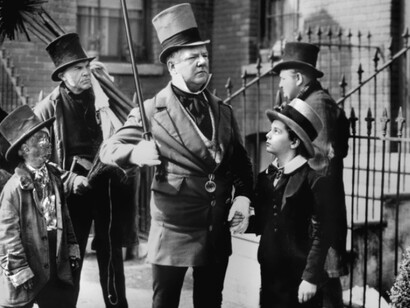 WC Fields e Freddie Bartholomew em *David Copperfield* (George Cukor, 1935)