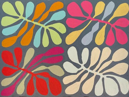 Bush garden, artwork in exhibition. Courtesy of Japingka Gallery 