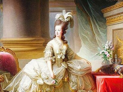 Painting entitled: Marie Antoinette In Court Dress