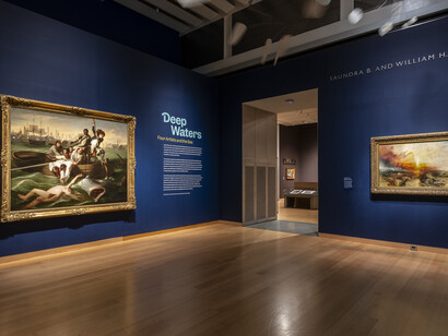 Various artists, Deep waters, four artists and the sea, exhibition view. Courtesy of MFA