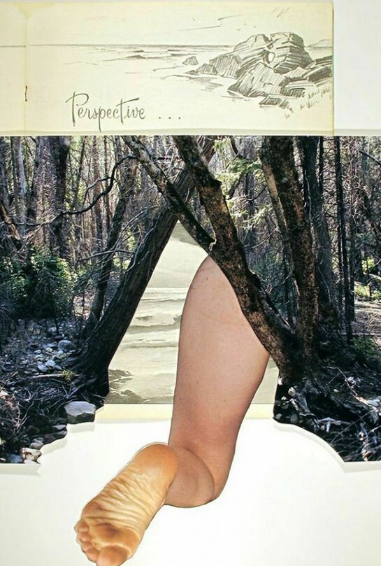 Tricia Lawless Murray, You Ain’t Going Nowhere, 2013, Photo-collage, 27 x 23 inches, Courtesy Grimaldi Gavin