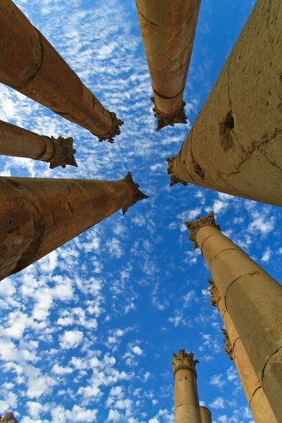 Temple of Artemis - Jerash, Jordan © Clark & Kim Kays
