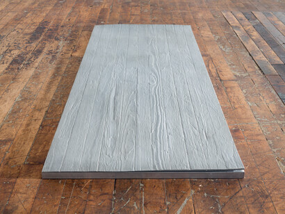 Alex Hay
Untitled (plank)
1966
paint on casting resin on aluminum structure
1 1/4 x 27 x 75 inches
(3.2 x 68.6 x 190.5 cm). Images courtesy the artist and Peter Freeman, Inc
