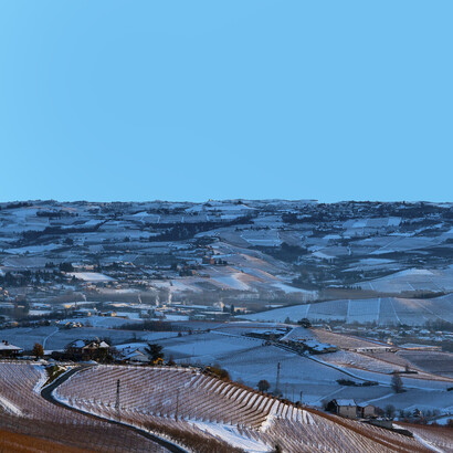 Novello is covered in snow, nestled in the Italian region of Piedmont by Federico Moznich