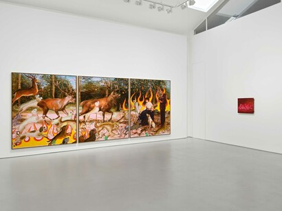 Tursic & Mille, Lavis en rose, exhibition view. Courtesy of Galerie Max Hetzler
