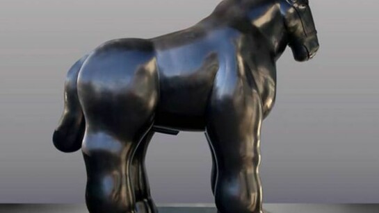 Fernando Botero, Horse, Bronze, 109 1/8 x 102 3/4 x 53 7/8 in. 277 x 261 x 137 cm