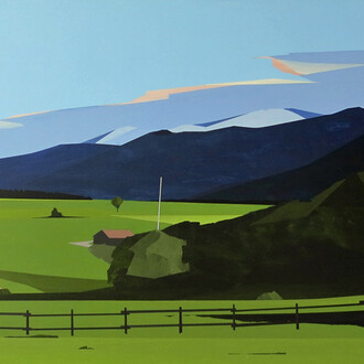 Greta Van Campen, St Ignatius, MT' 2014, 18x24", acrylic on panel