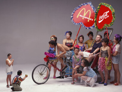 Wang Qingsong, Can I cooperate with you, 2000, 120x200cm © Wang Qingsong