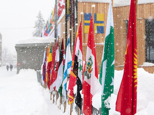 The flags of Davos