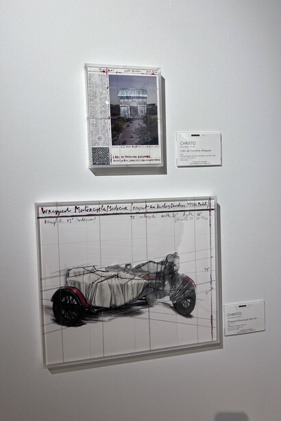 Wrapped and unwrapped. Courtesy of Oliver Cole Gallery