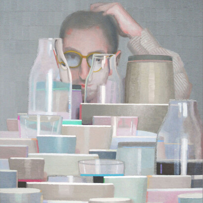 Pablo Candiloro, Room Service #23, 2013, olio su tela, 70 x 60 cm, courtesy Romberg