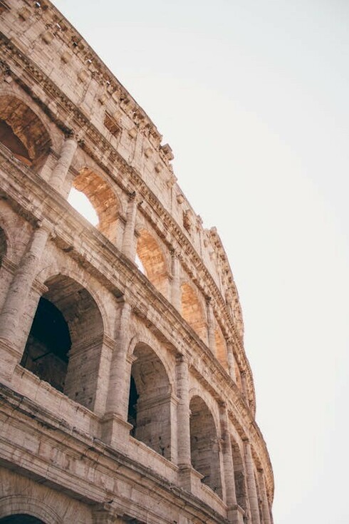 The Colosseum, a monumental elliptical amphitheater in the center of Rome, Italy, stands as a testament to ancient Roman architecture and engineering prowess
