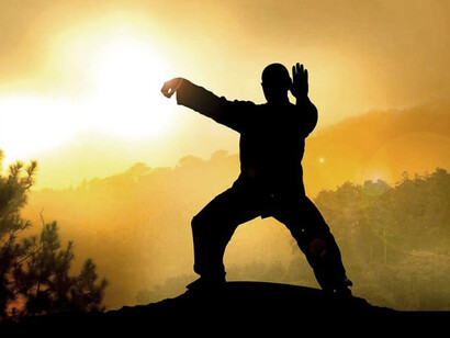 Thai Chi al tramonto