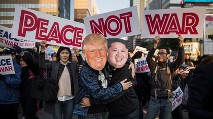 ¿Será posible una escena similar con los Donald y Kim reales?