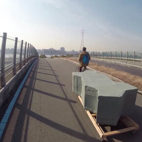 Ben Nathan, BRICK DAY, 2014, Production still, Courtesy of the artist and 43 Inverness Street