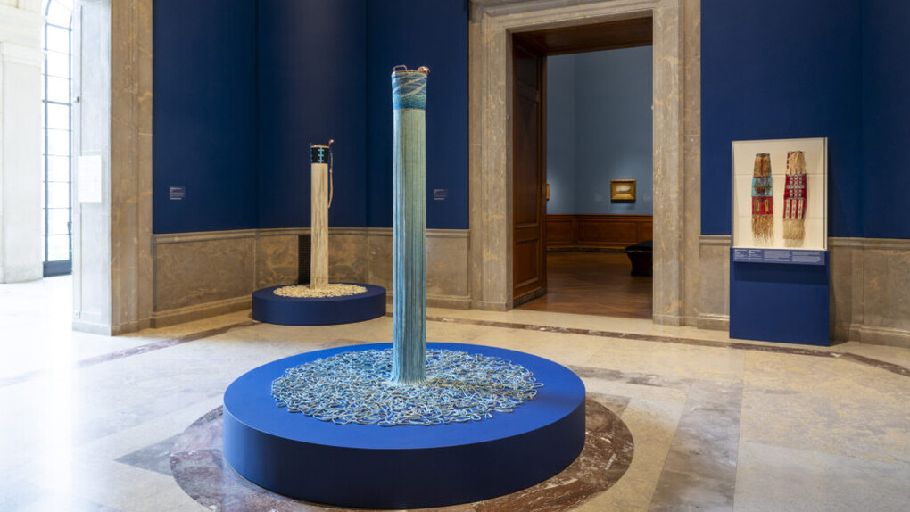 Dyani White Hawk, Bodies of water, exhibition view. Courtesy of The Baltimore Museum of Art