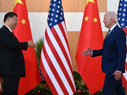 China's President Xi Jinping meeting with America's President Joe Biden