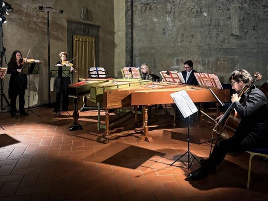 Concerto del Baroque Festival Florence 2025 - concerto per 4 clavicembali ed archi di J.S.Bach - ensemble Baroque Lumina- clavicembali: Alessandra Artifoni, Anna Clemente, Cosimo Prontera e Giacomo Benedetti