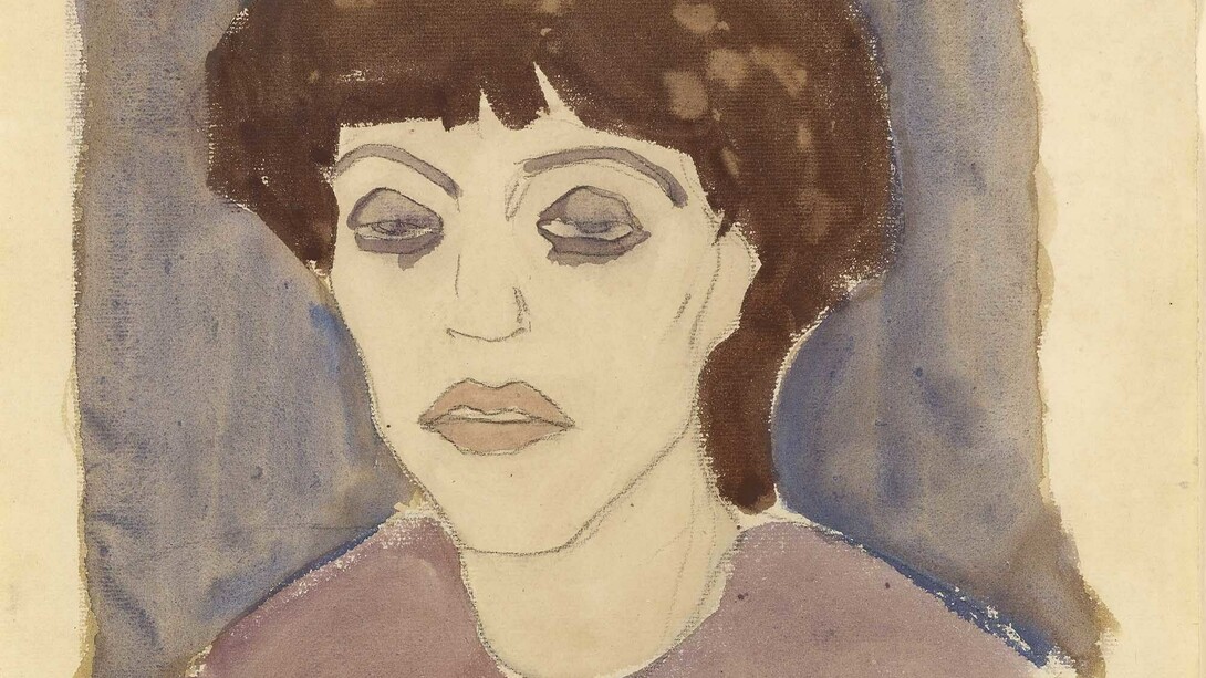Portrait of Maud Abrantès (detail), 1908, Watercolour with traces of black crayon, 41 x 32 cm, Courtesy: Richard Nathanson, London