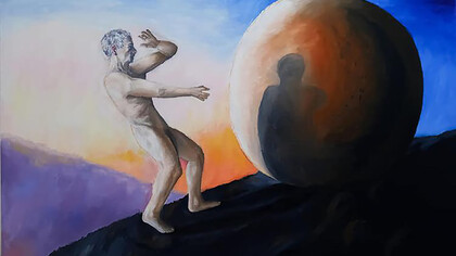 An Existential Crisis Outside Plato's Cave by Sami Gattoufi