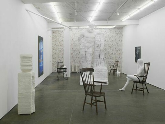 Matthew Darbsyshire. Bureau, Installation view, courtesy of Herald St, London