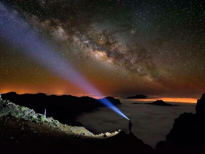 The stars of Europe in La Palma, Canary Islands, Spain