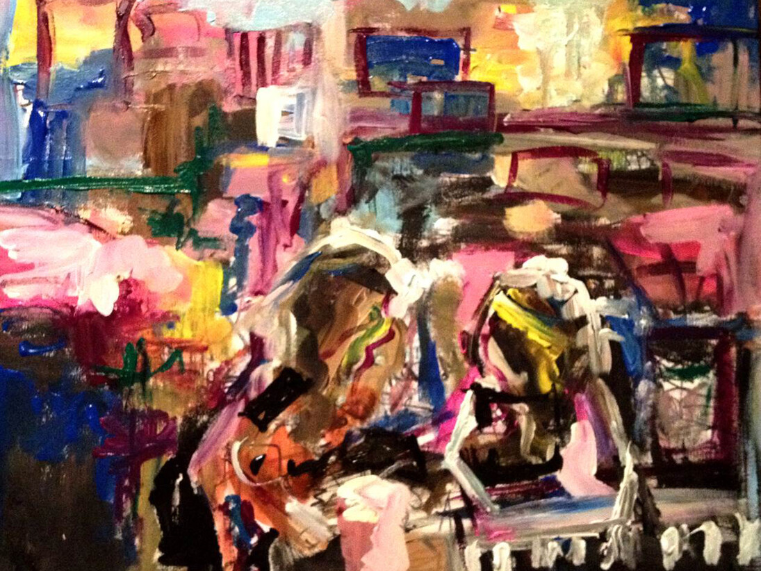 Brigid McGivern, No Matter What, 3D Painting, Acrylic on Canvas, 18" x 24"