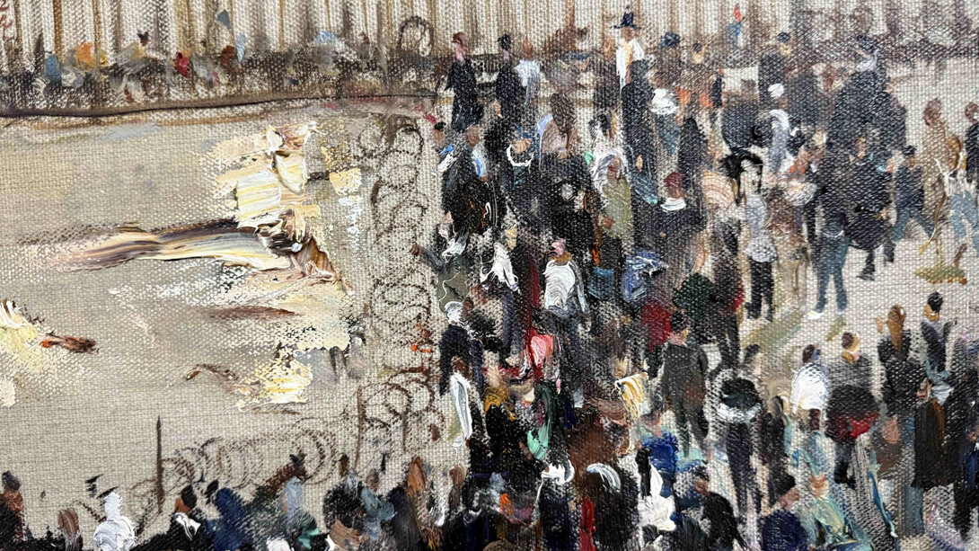 Du Hai Jun, Serie ‘Quando il fumo si dirada’ IV (detail), 2025. Courtesy of Cavana Gallery