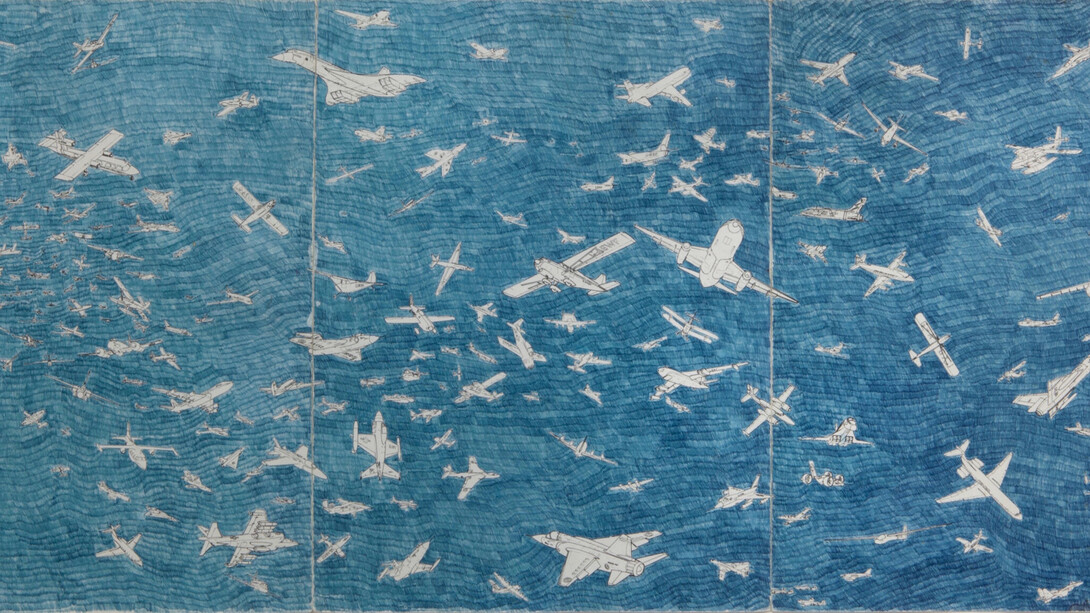 Alighiero Boetti, Aerei, 1978. Per gentile concessione di Mazzoleni