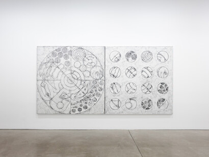 Verschiedene künstler, Rotation, ausstellungsansicht. Mit freundlicher genehmigung der Galerie Thomas Schulte