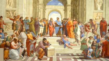 Rafael Sanzio; La escuela de Atenas, c. 1511