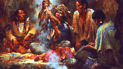 Ritual chamánico, evento  sagrado que involucra diferentes elementos como música, danza, cantos, uso de plantas sagradas...