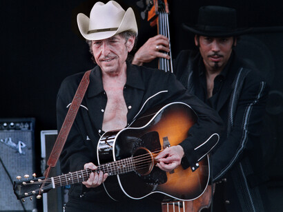Bob Dylan alla chitarra