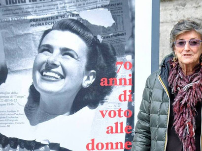 Francesca Zajczyk e il manifesto di 70 anni di voto alle donne italiane