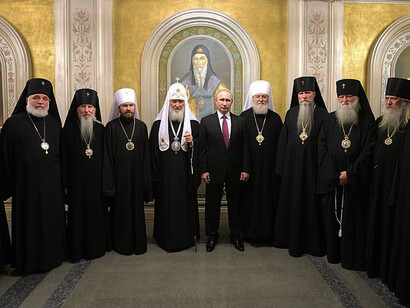 During a visit to the Moscow Sretensky Monastery, 2017, Moscow, Russia