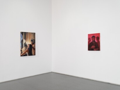 Oscar yi Hou, Nightcrawling, exhibition view. Courtesy of James Fuentes Gallery 