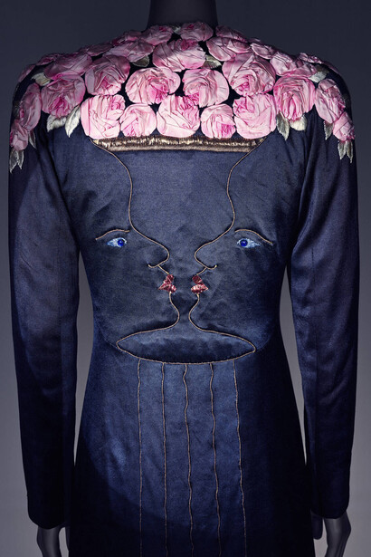 Evening coat, designed by Elsa Schiaparelli and Jean Cocteau (detail), 1937, London, England. Courtesy of V&A Museum of Childhood