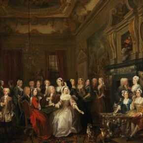 William Hogarth, An assembly at Wanstead House, Oil on canvas