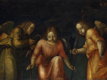 I Tre Angeli con i simboli della passione, di Bernardo Zenale