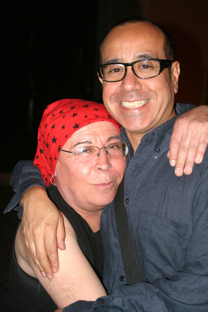 Pedro Lemebel y Antonio Arévalo, foto Paolo Angelosanto