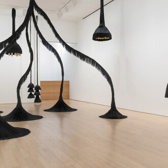 Merryn Omotayo Alaka and Sam Frésquez, Your birth is my birth, exhibition view. Courtesy of Jane Lombard Gallery