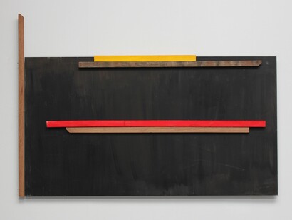 Kostis Velonis,Assembly Line, 2015, MDF, wood, acrylic, 145 x 207 x 6 cm, Courtesy Kalfayan Galleries, Athens-Thessaloniki
